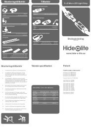 MonteringstillbehÃ¶r Patent Teknisk specifikation ... - Elot