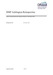 HMP Acklington Reinspection - Inside Time