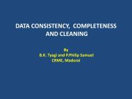 data consistency, completeness and cleaning - The INCLEN Trust