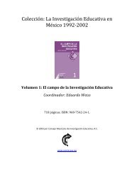 Texto completo - Consejo Mexicano de InvestigaciÃ³n Educativa, AC