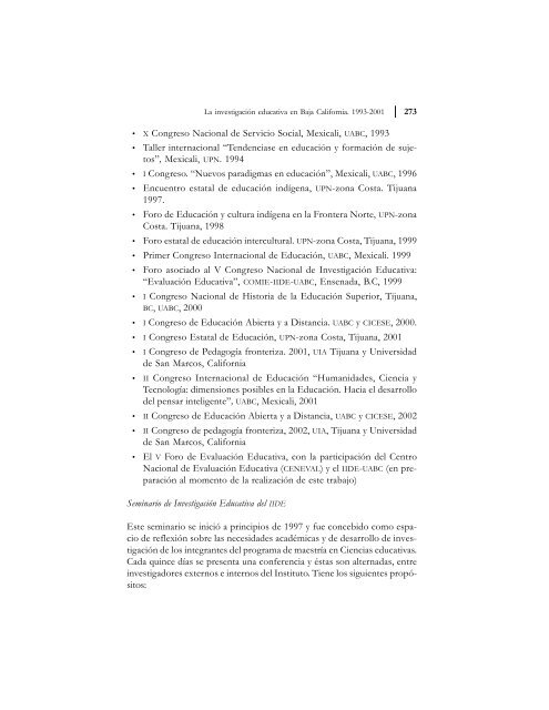 Texto completo - Consejo Mexicano de InvestigaciÃ³n Educativa, AC