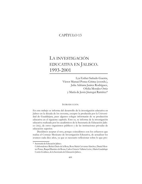 Texto completo - Consejo Mexicano de InvestigaciÃ³n Educativa, AC