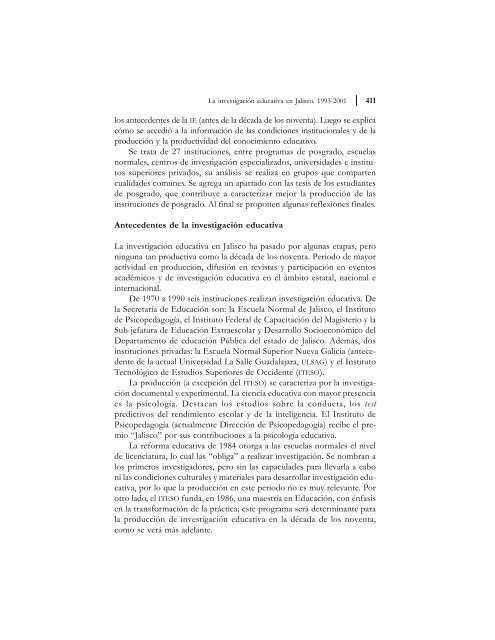 Texto completo - Consejo Mexicano de InvestigaciÃ³n Educativa, AC