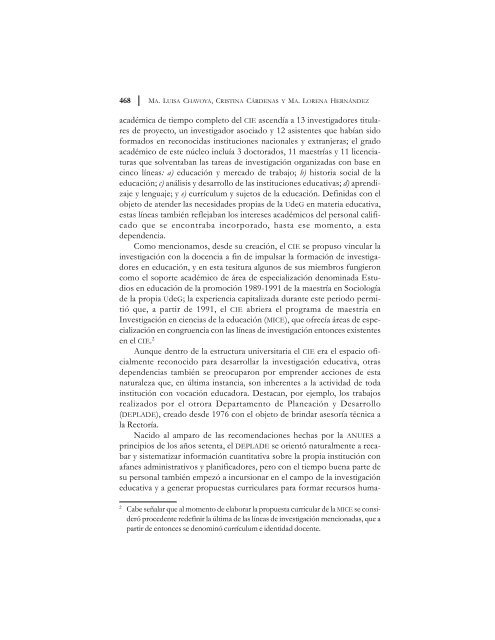 Texto completo - Consejo Mexicano de InvestigaciÃ³n Educativa, AC