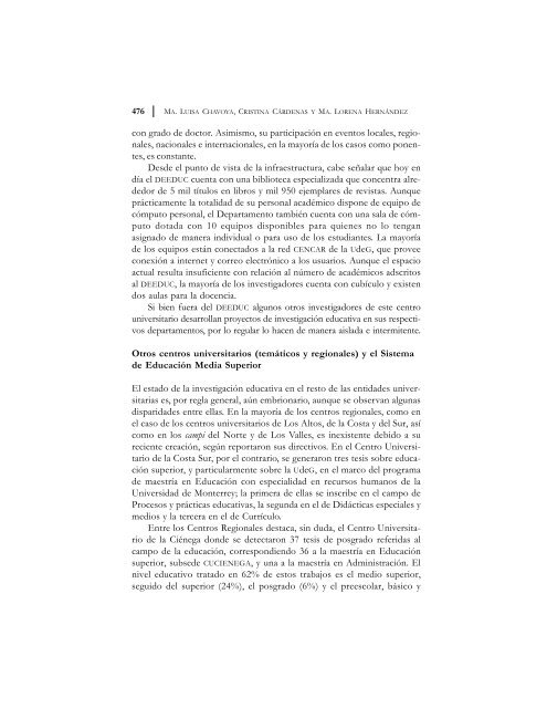 Texto completo - Consejo Mexicano de InvestigaciÃ³n Educativa, AC