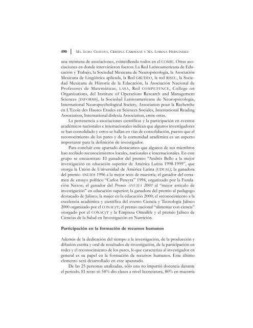 Texto completo - Consejo Mexicano de InvestigaciÃ³n Educativa, AC