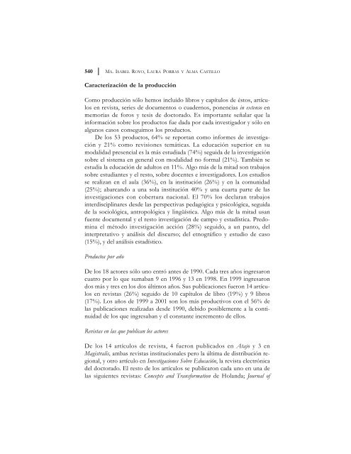 Texto completo - Consejo Mexicano de InvestigaciÃ³n Educativa, AC