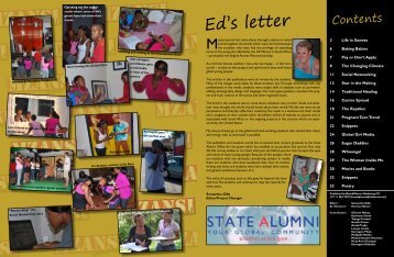 Ed's letter - South Africa