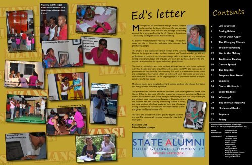 Ed's letter - South Africa