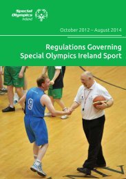 Regulations Governing Special Olympics Ireland Sport