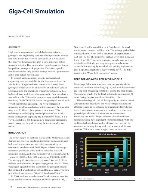 Giga-Cell Simulation - Saudi Aramco