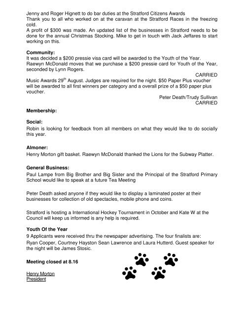 July 2013 Bulletin - Lions Clubs New Zealand