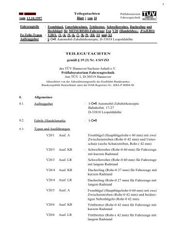 FrontbÃ¼gel, Unterfahrschutz, Trittbretter, Sch - Cobra-SOR