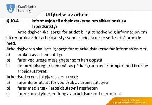 UtfÃ¸relse av arbeid