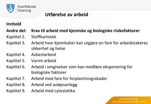 UtfÃ¸relse av arbeid