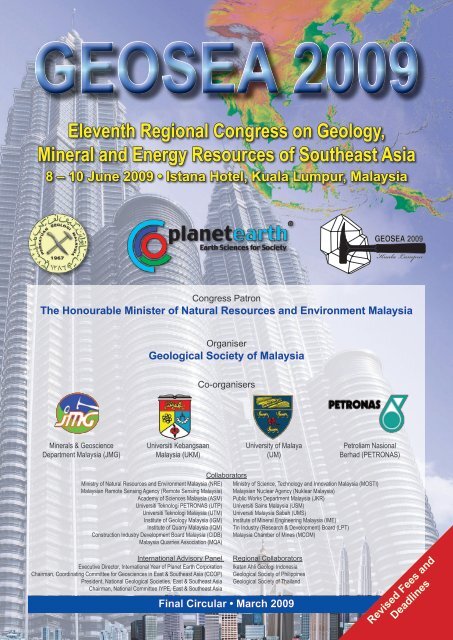 geosea 2009 - Department Of Geology