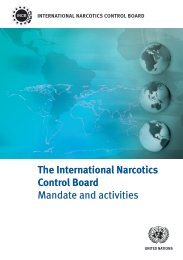 The International Narcotics Control Board - INCB