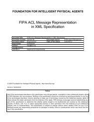 FIPA ACL Message Representation in XML Specification