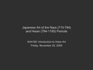 Japanese Art of the Nara (710-794) and Heian (794-1185) Periods