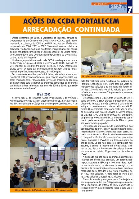 Informativo nÂº 80 - Janeiro - Sefa