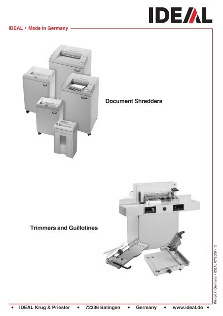 ideal 4850-95 ideal 4850-95ep ideal 5221-95ep ideal 6550 ... - Net