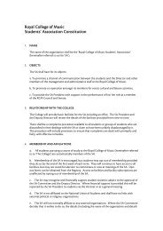 Students' Association Constitution - Royal College of Music