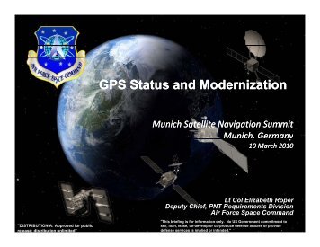 GPS Status and Modernization - GPS.gov