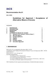 Guidelines for Approval / Acceptance of Alternative Means of ... - IACS