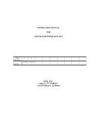 instruction manual for 3300 transponder test set - AvionTEq