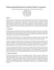 Enhanced optical performance for small form factor LC connectors