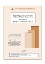 Globalization, Redemocratization and the Philippine Bureaucracy