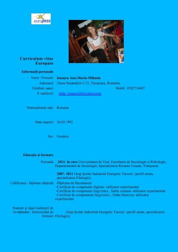 CV - OSUT.ro