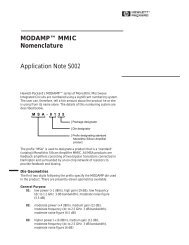 MODAMP™ MMIC Nomenclature Application Note S002