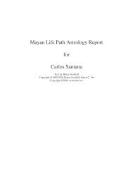 Mayan Life Path Astrology Report for Carlos Santana - Astrolabe