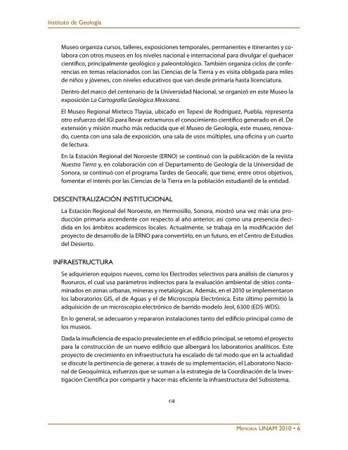 INSTITUTO DE GEOLOGÃA (IGl) - DirecciÃ³n General de PlaneaciÃ³n ...