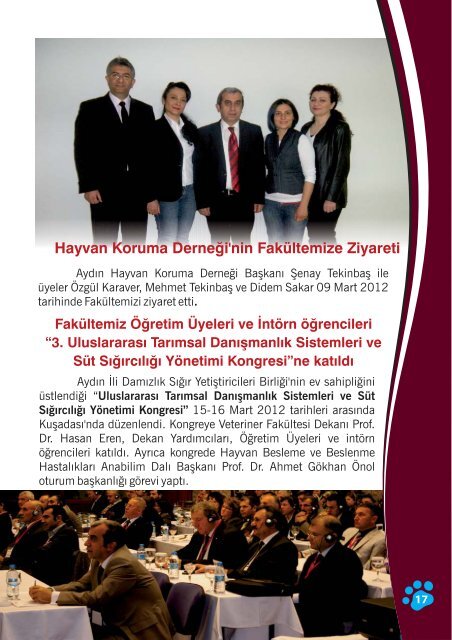 Veteriner FakÃ¼ltesi 2012 Payl... - Dergiler - Adnan Menderes ...