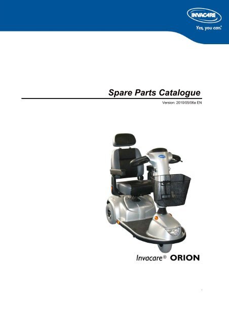 PARTS-PUBLISHER Workbench - Invacare® Orion {#SPLORION}