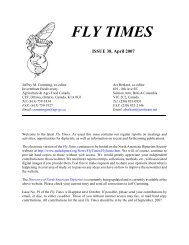 Fly Times Issue 38, April 2007 - North American Dipterists Society