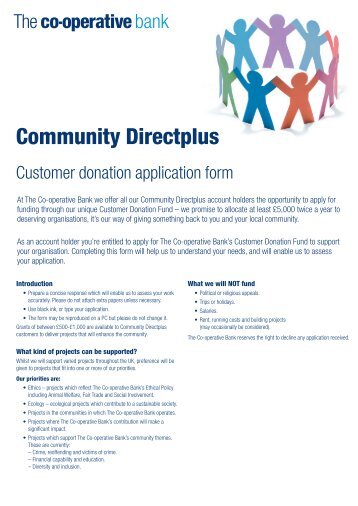 Community Directplus - The Co-operative Bank