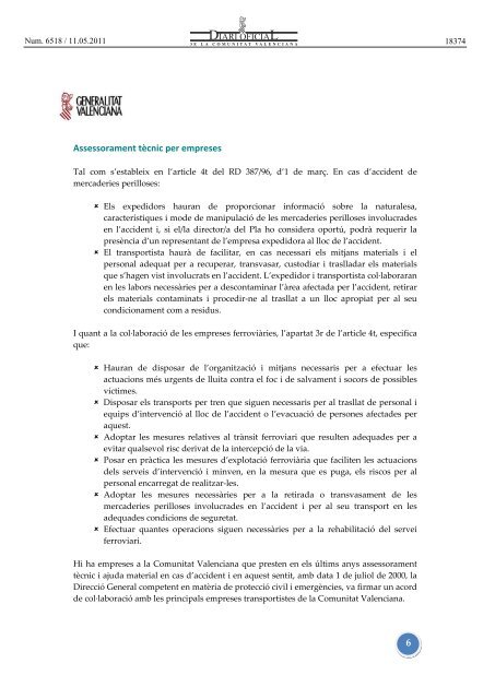 decret 49/2011 - Diari Oficial de la Comunitat Valenciana ...