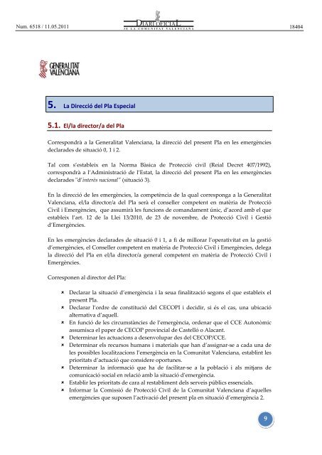 decret 49/2011 - Diari Oficial de la Comunitat Valenciana ...