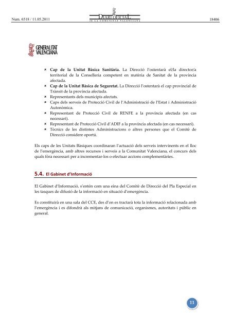 decret 49/2011 - Diari Oficial de la Comunitat Valenciana ...