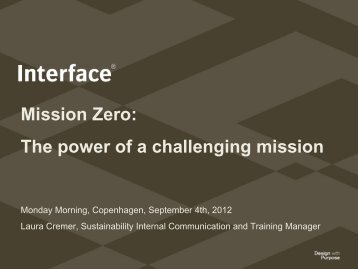 Mission Zero: The power of a challenging mission