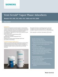 Vent-ScrubÃ‚Â® Vapor Phase Adsorbers - Siemens