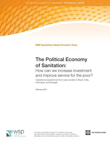 The Political economy of Sanitation: - WSP