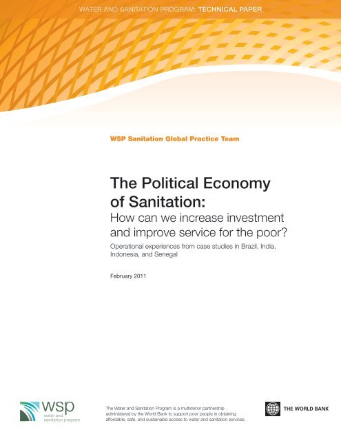 The Political economy of Sanitation: - WSP