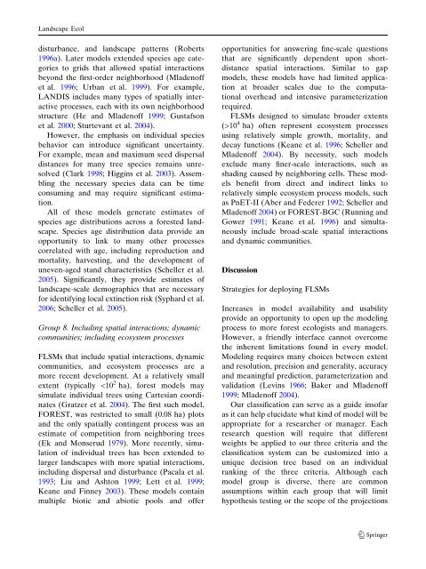 Scheller and Mladenoff (PDF) - Forest Landscape Ecology Lab ...