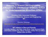 Diversity - Polymer Science and Engineering