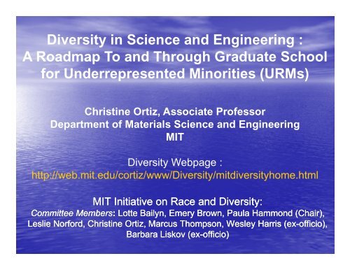 Diversity - Polymer Science and Engineering