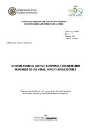 Informe sobre el Castigo Corporal y los Derechos